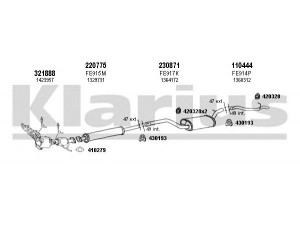 KLARIUS 361824E išmetimo sistema 
 Išmetimo sistema -> Išmetimo sistema, visa