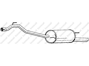 BOSAL 283-459 galinis duslintuvas 
 Išmetimo sistema -> Duslintuvas
044 253 609 AH, JZW 253 609 BB