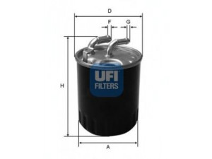 UFI 24.077.00 kuro filtras 
 Techninės priežiūros dalys -> Papildomas remontas
6420901652, 6420920201, A6420920201