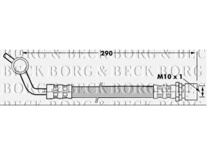 BORG & BECK BBH7289 stabdžių žarnelė 
 Stabdžių sistema -> Stabdžių žarnelės