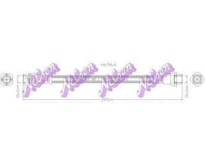 Brovex-Nelson H6964 stabdžių žarnelė 
 Stabdžių sistema -> Stabdžių žarnelės
34306762838, 34306789433, 34306798523