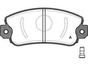 OPEN PARTS BPA0372.02 stabdžių trinkelių rinkinys, diskinis stabdys 
 Techninės priežiūros dalys -> Papildomas remontas
0071748384, 5892309, 5892310, 5951660
