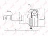 LYNXauto CO-4418A jungčių komplektas, kardaninis velenas
0K558-25-50X, 0K558-25-60X