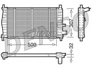 DENSO DRM10042 radiatorius, variklio aušinimas 
 Aušinimo sistema -> Radiatorius/alyvos aušintuvas -> Radiatorius/dalys
1001855, 1E0415200, 1E0415200