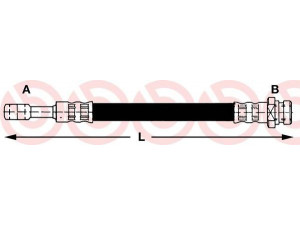 BREMBO T 30 007 stabdžių žarnelė 
 Stabdžių sistema -> Stabdžių žarnelės
5873234001, PHD611, 815043116, LH6055