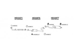 VENEPORTE 330001 išmetimo sistema 
 Išmetimo sistema -> Išmetimo sistema, visa