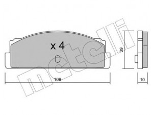 METELLI 22-0086-0 stabdžių trinkelių rinkinys, diskinis stabdys 
 Techninės priežiūros dalys -> Papildomas remontas
790475, 790475