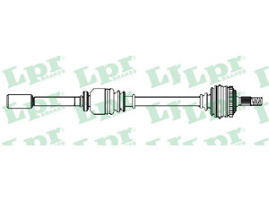 LPR DS52334 kardaninis velenas 
 Ratų pavara -> Kardaninis velenas
32739J, 9638829080