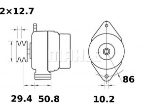 MAHLE ORIGINAL MG 14 kintamosios srovės generatorius
406015A1