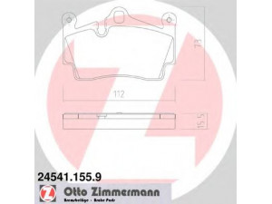 ZIMMERMANN 24541.155.9 stabdžių trinkelių rinkinys, diskinis stabdys 
 Techninės priežiūros dalys -> Papildomas remontas
986 352 939 10, 987 352 939 00
