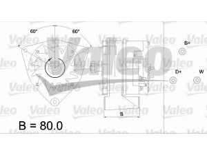 VALEO 436432 kintamosios srovės generatorius