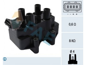 FAE 80272 ritė, uždegimas 
 Kibirkšties / kaitinamasis uždegimas -> Uždegimo ritė
96.062.288, GCL204, NEC100710, 5970.49