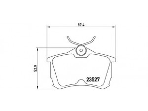 BREMBO P 28 030 stabdžių trinkelių rinkinys, diskinis stabdys 
 Techninės priežiūros dalys -> Papildomas remontas
1JO698151B, 43022S1AE02, 43022S1AE03