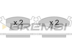 BREMSI BP2260 stabdžių trinkelių rinkinys, diskinis stabdys 
 Techninės priežiūros dalys -> Papildomas remontas
191698151L, 171698151G, 191698151B