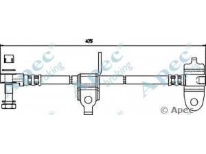 APEC braking HOS3557 stabdžių žarnelė 
 Stabdžių sistema -> Stabdžių žarnelės
4060853, 4419596, 4447739, YC152078FB