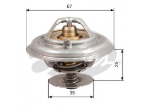 GATES TH14380G1 termostatas, aušinimo skystis 
 Aušinimo sistema -> Termostatas/tarpiklis -> Thermostat
022121113, 077121113C, 1032249