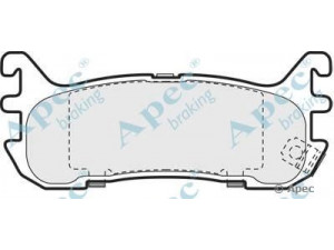 APEC braking PAD887 stabdžių trinkelių rinkinys, diskinis stabdys 
 Techninės priežiūros dalys -> Papildomas remontas
BCYC2643Z, BCYF2643Z, F7CZ2200AA