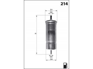 MECAFILTER E13 kuro filtras 
 Techninės priežiūros dalys -> Papildomas remontas
13321405092, 13321702632, 13321702633