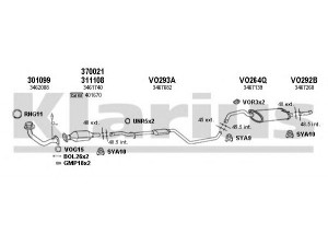 KLARIUS 960210U išmetimo sistema 
 Išmetimo sistema -> Išmetimo sistema, visa