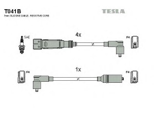 TESLA T041B uždegimo laido komplektas 
 Kibirkšties / kaitinamasis uždegimas -> Uždegimo laidai/jungtys
032905041