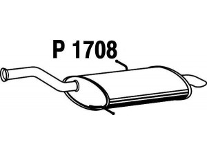 FENNO P1708 galinis duslintuvas 
 Išmetimo sistema -> Duslintuvas
1730-A0