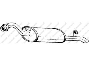 BOSAL 278-983 galinis duslintuvas 
 Išmetimo sistema -> Duslintuvas
447 253 609 A, 447 253 609 F