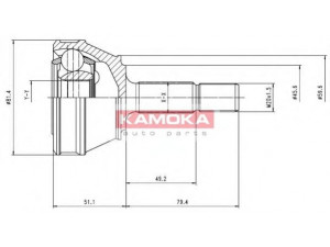 KAMOKA 6158 jungčių komplektas, kardaninis velenas 
 Ratų pavara -> Sujungimai/komplektas
871 498 099, 871 498 099 X