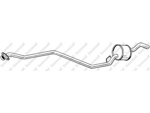BOSAL 286-377 vidurinis duslintuvas 
 Išmetimo sistema -> Duslintuvas
7 642 000, 7 667 084