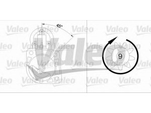 VALEO 433349 starteris 
 Elektros įranga -> Starterio sistema -> Starteris
0060523034, 105120303003, 117010503000