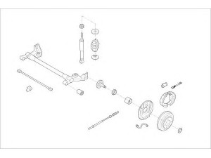 DELPHI OPEL-17697-R rato pakaba 
 Ašies montavimas/vairavimo mechanizmas/ratai -> Prekių paieška pagal schemą