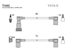 TESLA T349C uždegimo laido komplektas 
 Kibirkšties / kaitinamasis uždegimas -> Uždegimo laidai/jungtys