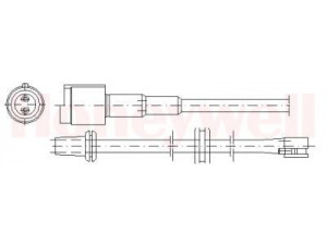 BENDIX 581314 įspėjimo kontaktas, stabdžių trinkelių susidėvėjimas 
 Stabdžių sistema -> Susidėvėjimo indikatorius, stabdžių trinkelės
92861231100