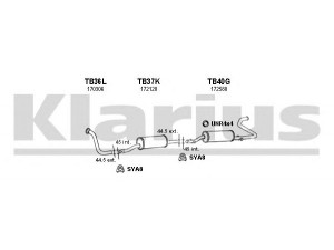KLARIUS 870096U išmetimo sistema