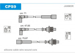 JANMOR CPS9 uždegimo laido komplektas 
 Kibirkšties / kaitinamasis uždegimas -> Uždegimo laidai/jungtys
