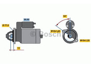 BOSCH 0 986 020 391 starteris 
 Elektros įranga -> Starterio sistema -> Starteris
M 002 T 44781, M 003 T 44081, M 2 T 44781