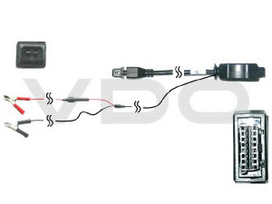 VDO A2C59512974 OBD kabelis, savidiagnostikos blokas