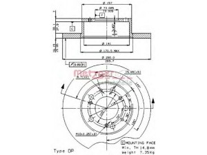 METZGER 14081 E stabdžių diskas 
 Dviratė transporto priemonės -> Stabdžių sistema -> Stabdžių diskai / priedai
4246A0, 4246H3, 4246N7, 424956
