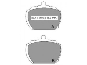 VEMA 831370 stabdžių trinkelių rinkinys, diskinis stabdys
1571569, 91109274