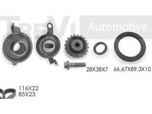 TREVI AUTOMOTIVE KD1124S paskirstymo diržo komplektas 
 Techninės priežiūros dalys -> Papildomas remontas