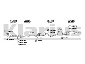 KLARIUS 390330U išmetimo sistema 
 Išmetimo sistema -> Išmetimo sistema, visa