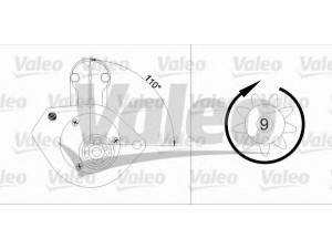 VALEO 455743 starteris 
 Elektros įranga -> Starterio sistema -> Starteris
1202009, 1202014, 1202178, 9119792