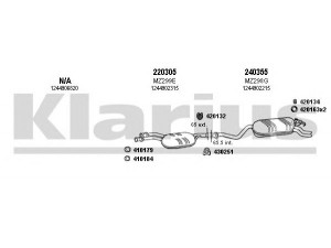KLARIUS 600532E išmetimo sistema 
 Išmetimo sistema -> Išmetimo sistema, visa