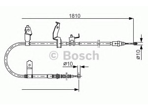 BOSCH 1 987 482 052 trosas, stovėjimo stabdys 
 Stabdžių sistema -> Valdymo svirtys/trosai
C236-44-410D, C236-44-410E