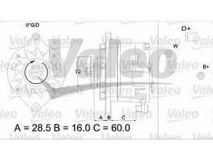 VALEO 433484 kintamosios srovės generatorius
22112842A, 2213701000