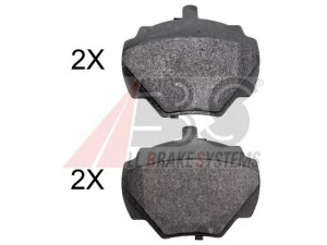 A.B.S. 37992 stabdžių trinkelių rinkinys, diskinis stabdys