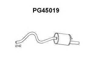 VENEPORTE PG45019 galinis duslintuvas 
 Išmetimo sistema -> Duslintuvas
172461, 172468