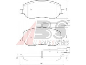 A.B.S. 37495 stabdžių trinkelių rinkinys, diskinis stabdys 
 Techninės priežiūros dalys -> Papildomas remontas
77363627