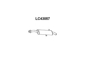 VENEPORTE LC43057 galinis duslintuvas 
 Išmetimo sistema -> Duslintuvas
82444478, 82463103