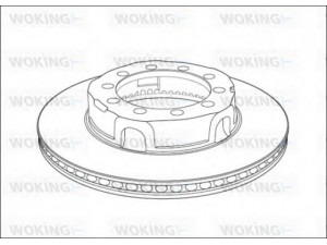 WOKING NSA1017.20 stabdžių diskas 
 Dviratė transporto priemonės -> Stabdžių sistema -> Stabdžių diskai / priedai
1904534, 8124117
