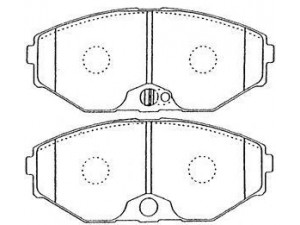 AISIN B1N028 stabdžių trinkelių rinkinys, diskinis stabdys
41060-0P690, 41060-0P691, 41060-0P692